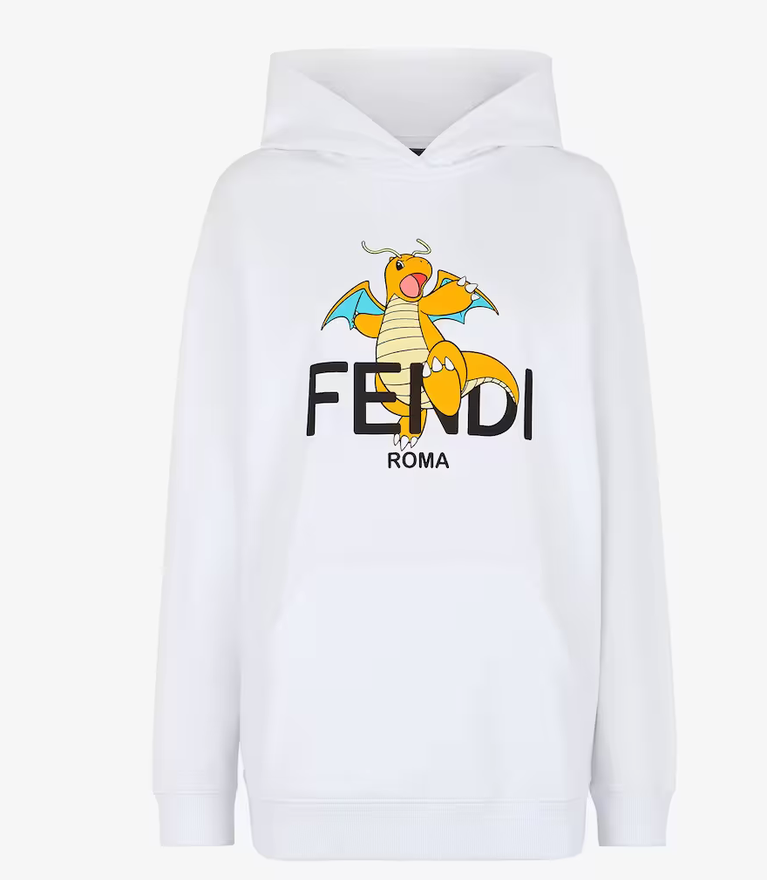 FENDI FRGMT Pokemon Sweatshirt Color White - Size Woman XS - Brand
