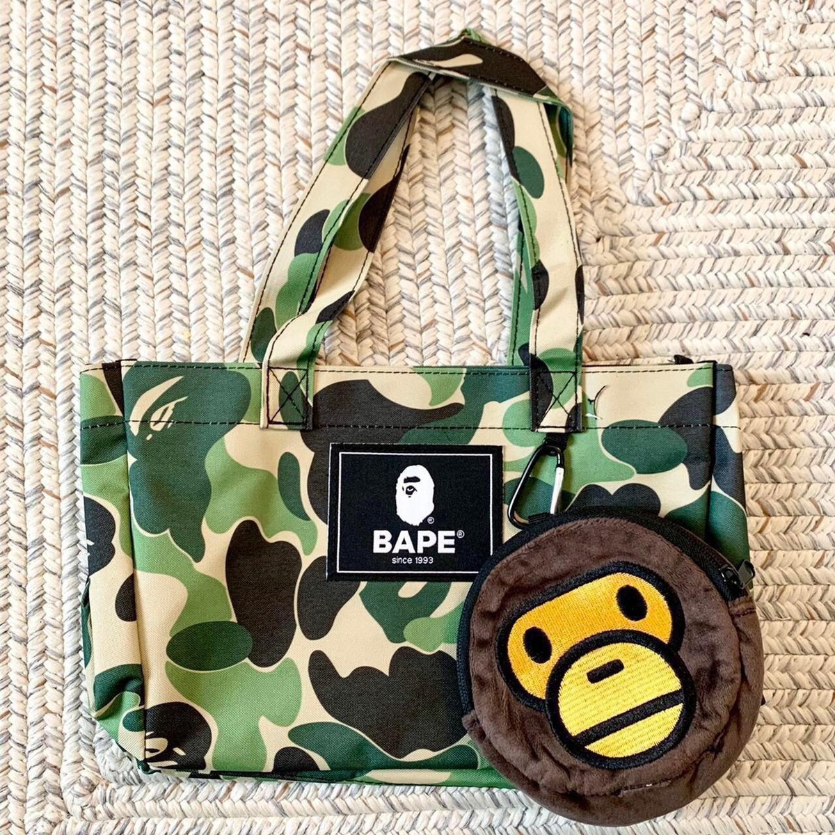 Bundle of 2 - A bathing ape Bape baby Milo tote and shoulder