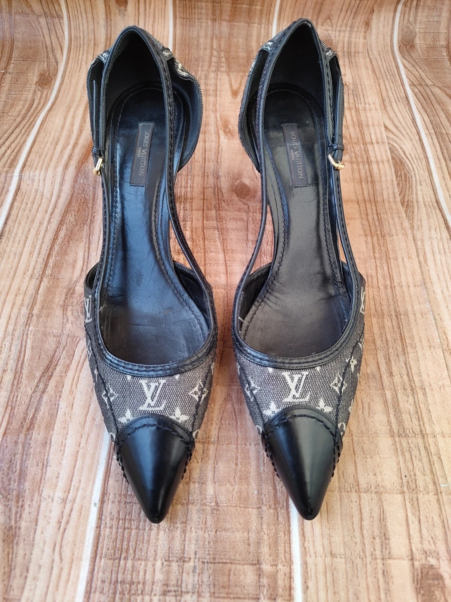 Louis Vuitton Leather Upper Heels for Women with Vintage for sale