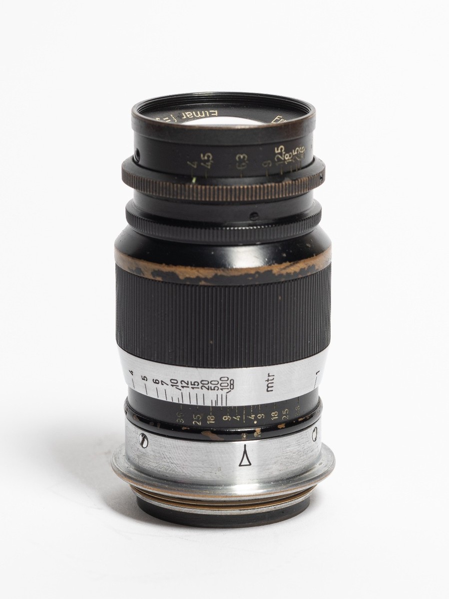 Leica Elmar 90mm 9cm f4 Black enamel uncoated Ltm screwmount lens