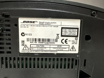 Bose Wave Music System, CD, Radio AM/FM, Alarm, AWRCC7, Made In