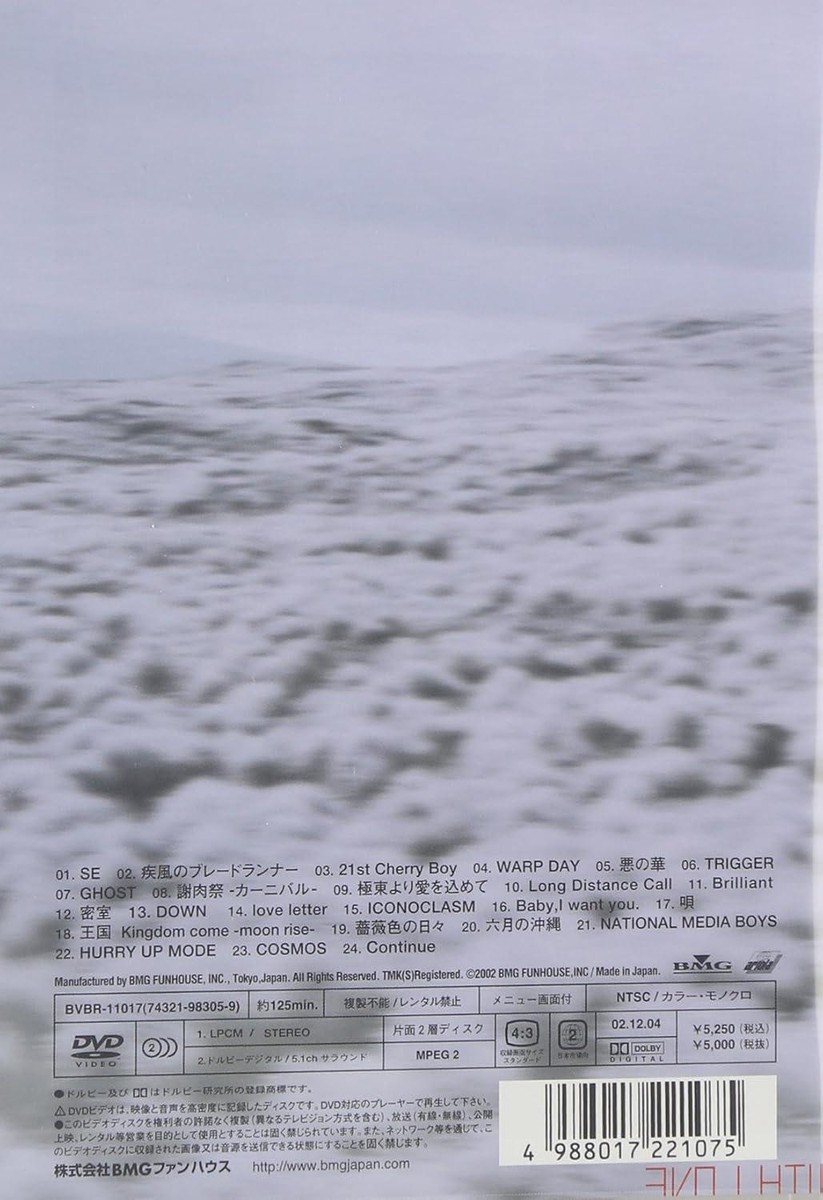 DVD BUCK-TICK: TOUR 2002 WARP DAYS 20020616 BAY NKHALL [DVD] Japan