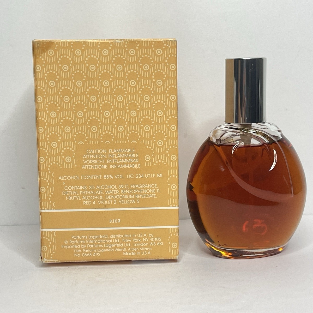 VINTAGE Chloe by Lagerfeld Perfume EDT Spray 3 fl oz 90 ml with