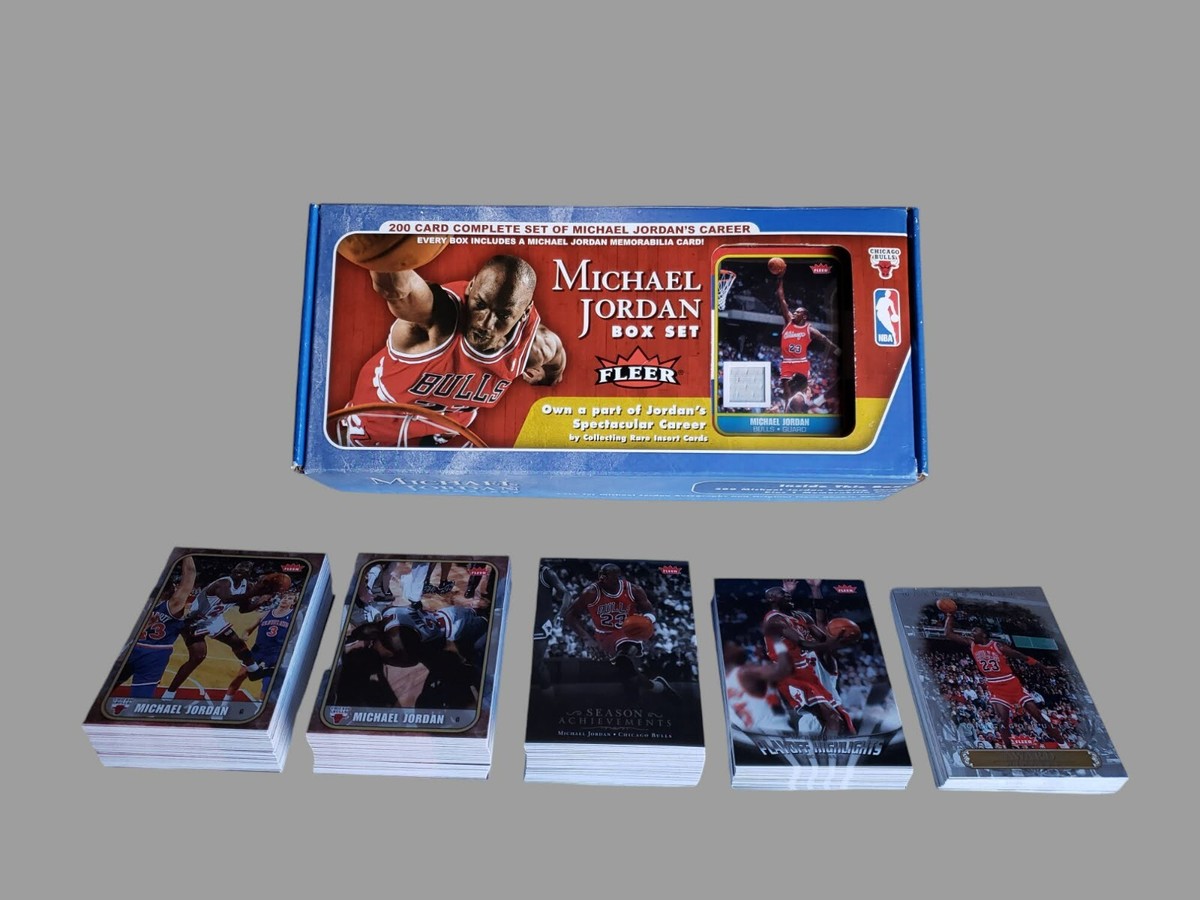 2007 Fleer MICHAEL JORDANS CAREER 200 Card Complete Set White