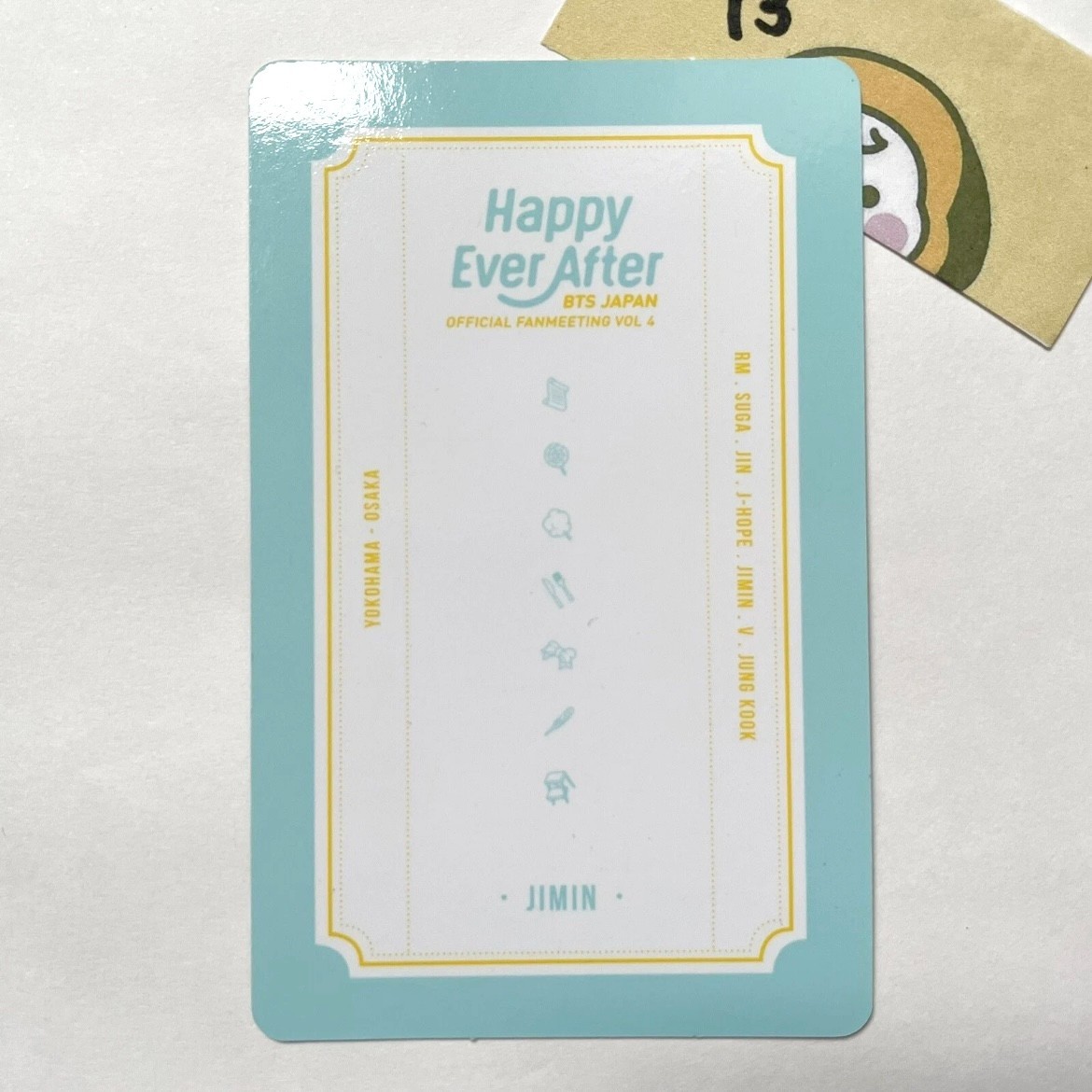 BTS JIMIN Happy Ever After Official photocard JAPAN FANMEETING VOL