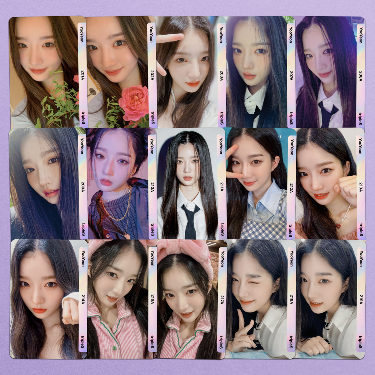 tripleS S5 YooYeon REPLICA objekt Atom01 200s Fanmade Photocards