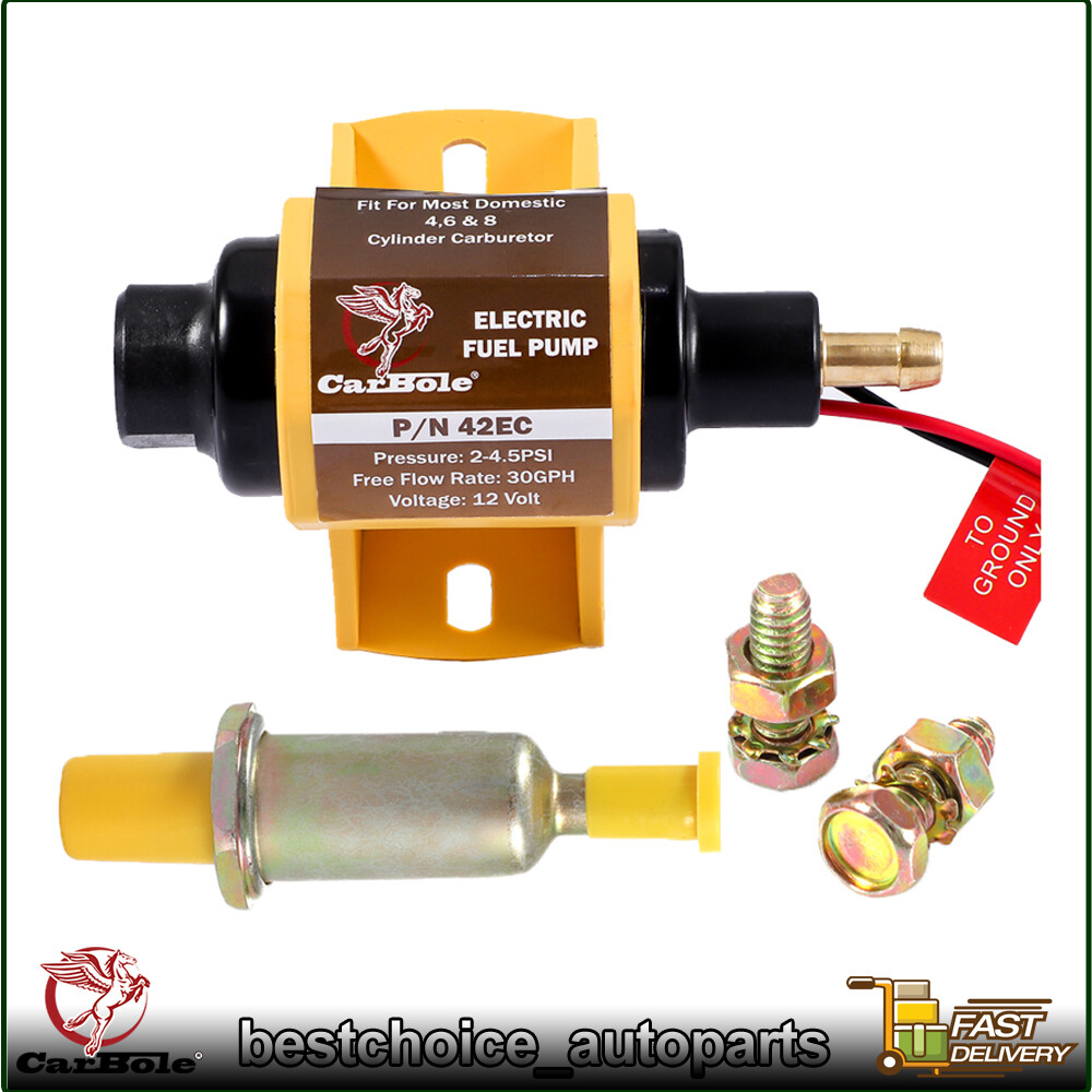 17301 Edelbrock Micro In-Line Electric Fuel Pump 38 GPH 4.5PSI Max