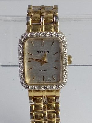 Gruen Ladies Gold Tone Quartz Watch 001-3N20 | eBay