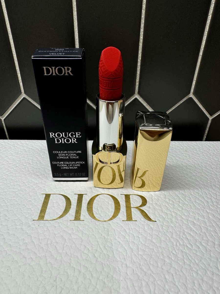 DIOR Rouge Dior Velvet Lipstick in 999 THE DIOR RED 2024 Holiday