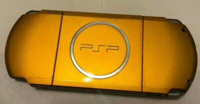 Sony PSP 3000 Bright Yellow Console - GOOD CONDITION + Official