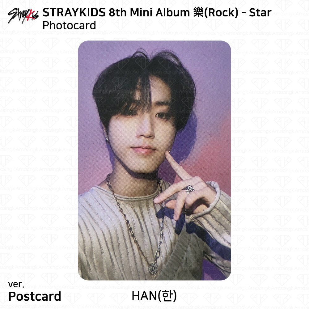 Stray Kids 8th Mini Album 樂 Rock Star Postcard Ver Official
