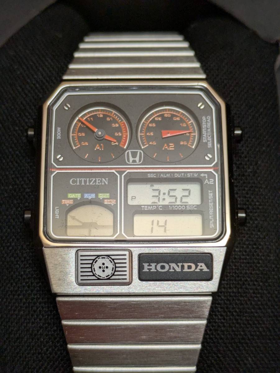 Honda x Citizen ANA-DIGI TEMP Limited Edition Watch Prelude Black