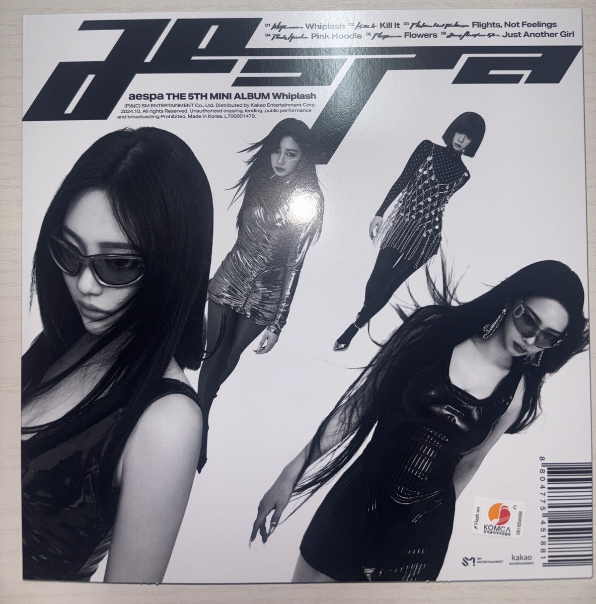 aespa [Whiplash] Giselle Autographed Signed Album Speed Ver | eBay