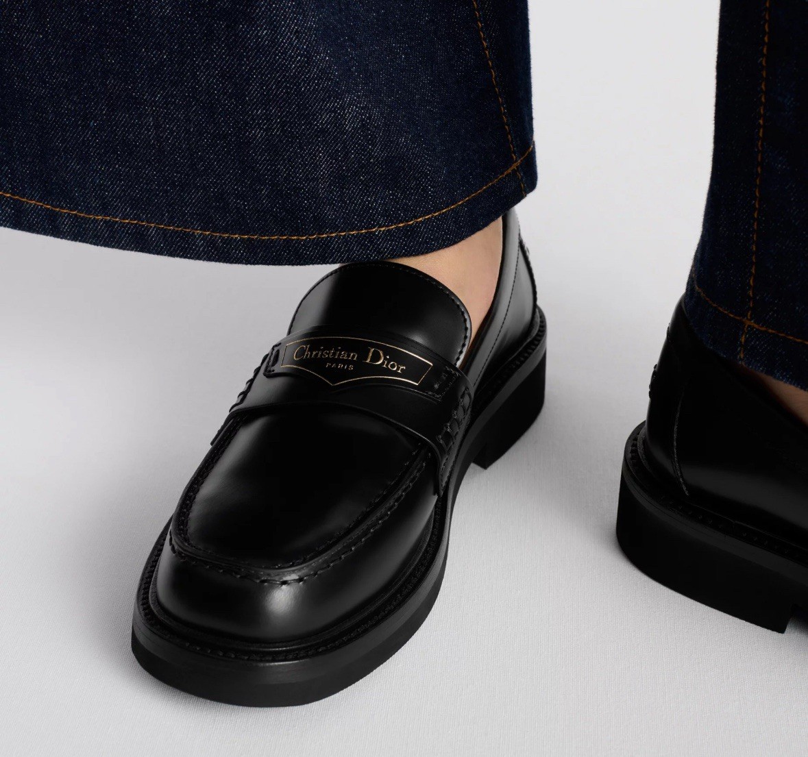 NEW Christian Dior Boy Black Loafers in Brush Calfskin 39 9 | eBay
