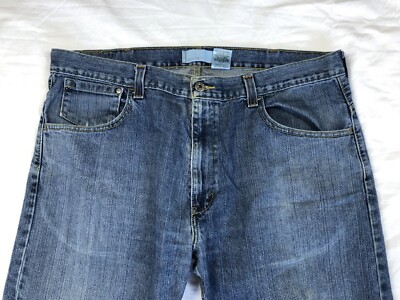 Vintage 90s Levis Silvertab True Boot Baggy Denim Blue Jean 38x31