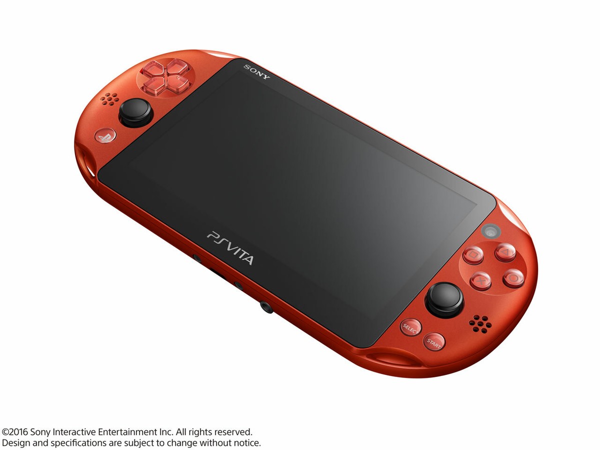 USED PS Playstation vita Wi-Fi model METALLIC RED with all items