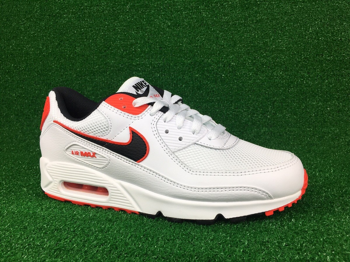 Nike Air Max 90 'Blood Orange' Sneakers White Red DO8903-100 Men's