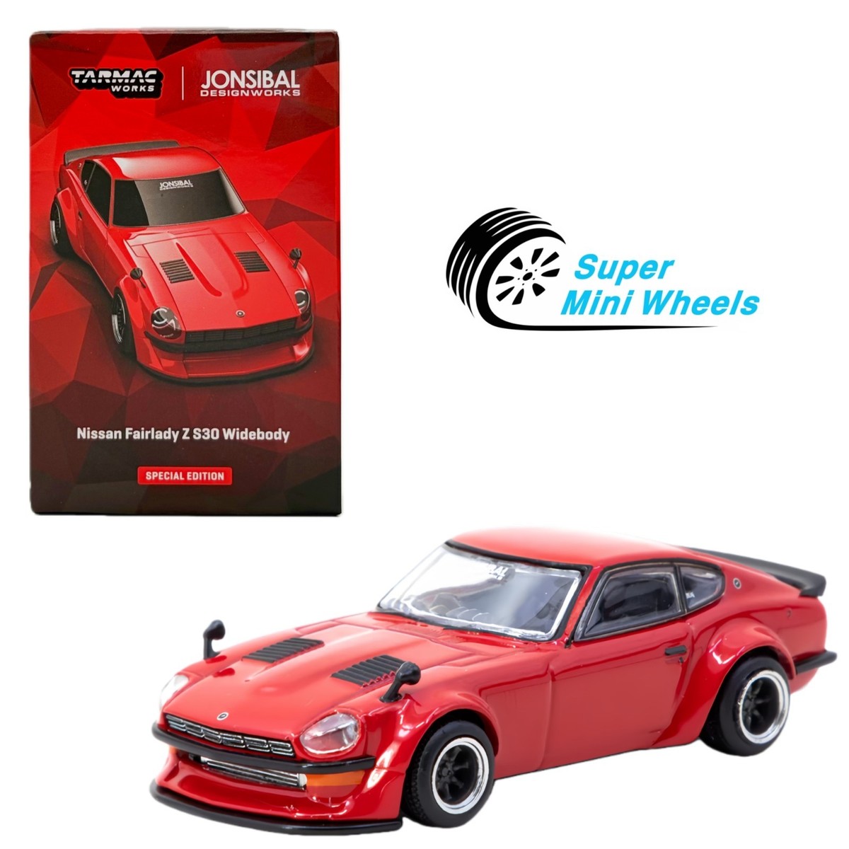 Tarmac Works 1:64 Nissan Fairlady Z S30 Widebody Red – HK Toy Car