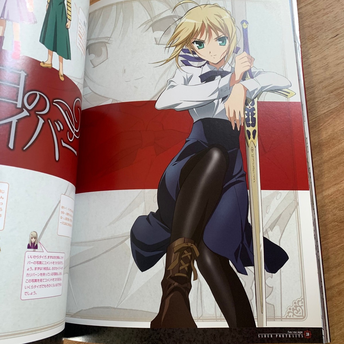 Fate stay night Saber Photobook Anime Game Book Illustration King