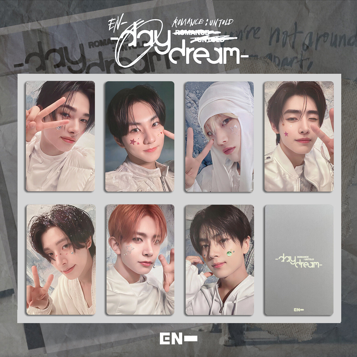 7pcs/Set ENHYPEN ROMANCE : UNTOLD Daydream Photo Cards Self Made