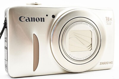 Canon PowerShot SX600 HS 16MP Digital Camera SX600HS Gold 18x Lens