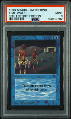 1993 Magic The Gathering MTG PSA 9 Time Walk Collector's Edition