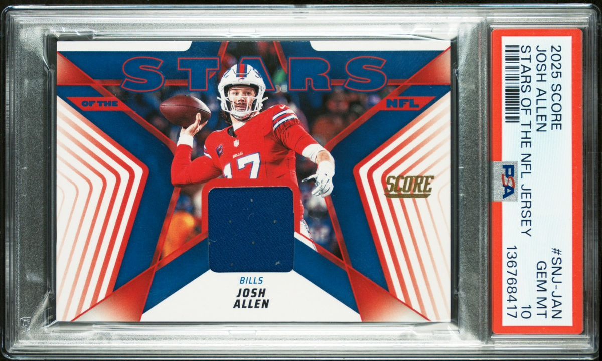 2025 Score - Stars of the Nfl Josh Allen #SNJ-JAN Jersey (MEM) for