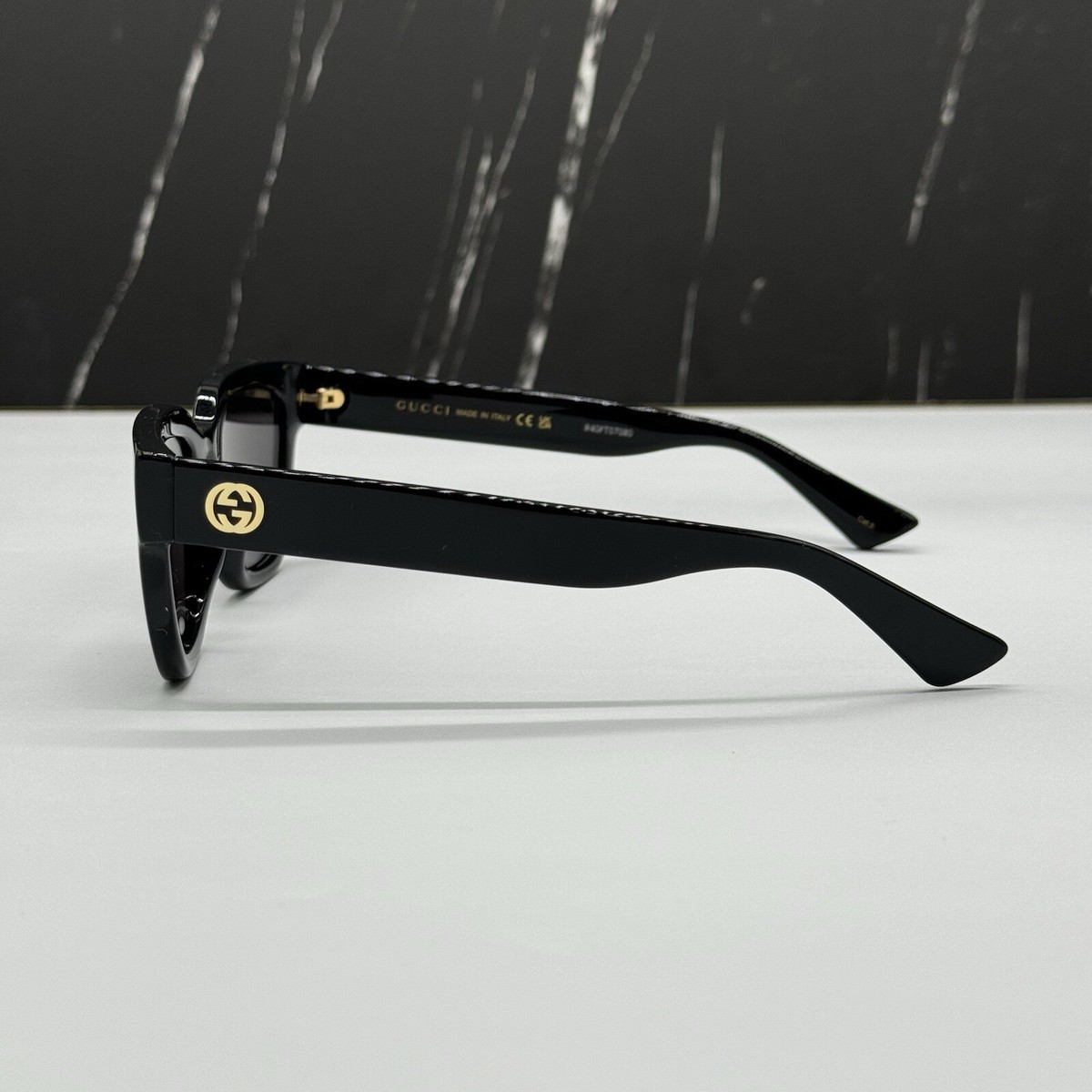 NEW GG1578S 001 GUCCI BLACK GREY CAT EYE WOMEN GUCCI SUNGLASSES | eBay