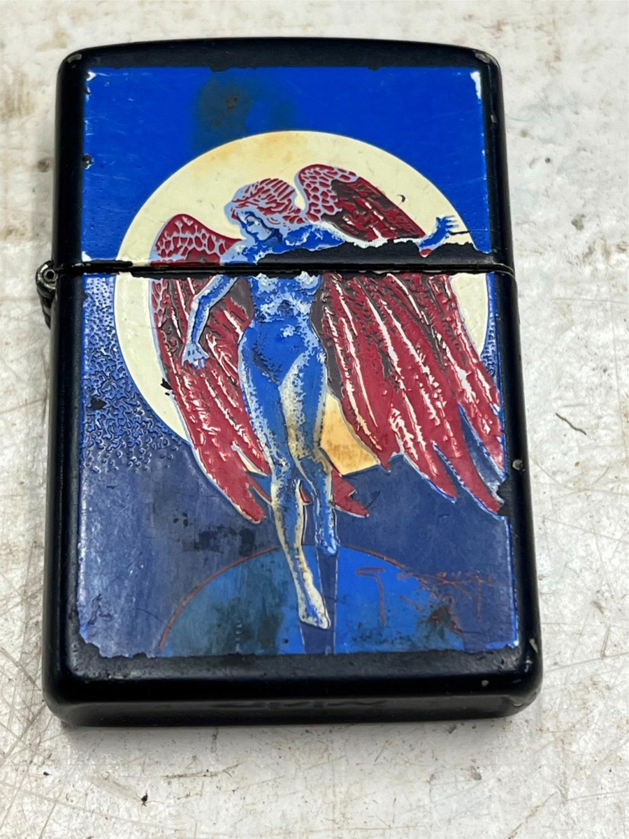 vtg 1994 Stanley Mouse Blue Angel Led Zeppelin zippo lighter | eBay