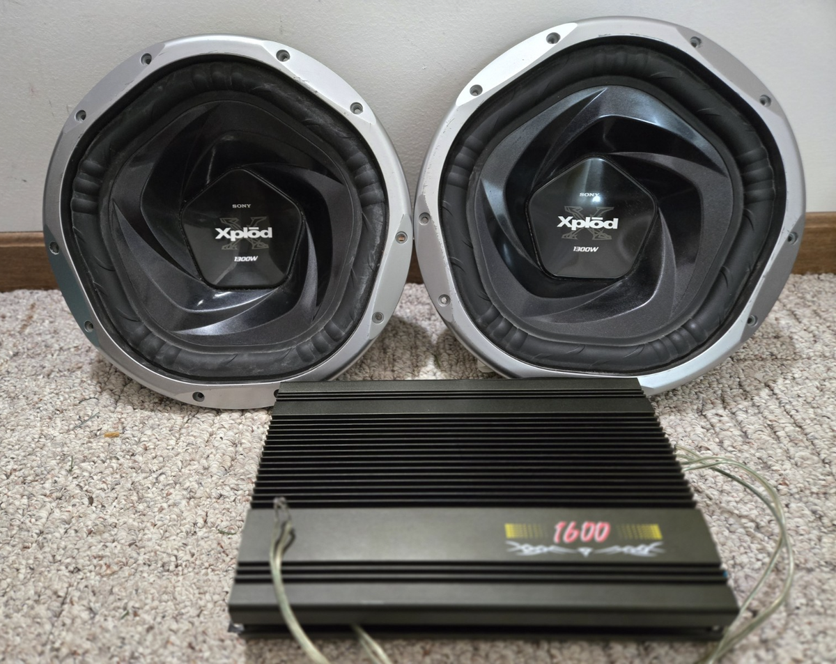 Sony Xplod SPEAKERS - 1300W and a 1600 AMP | eBay