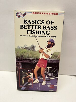 Basics of Better Bass Fishing 1987 VHS Paul Elias RARE Tape