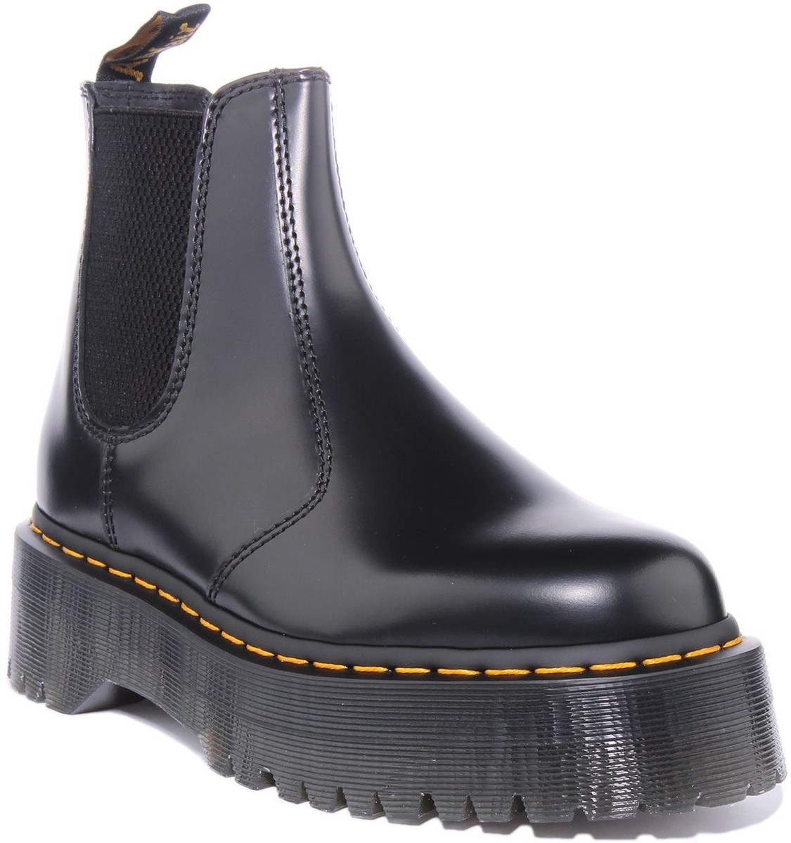 Dr Martens 2976 Quad Unisex Platform Chelsea Boots In Black Size