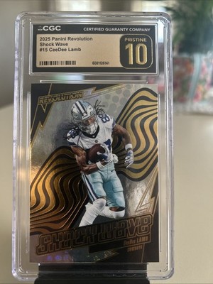 2025 Panini Revolution CeeDee Lamb Shock Wave CGC PRISTINE 10!! | eBay