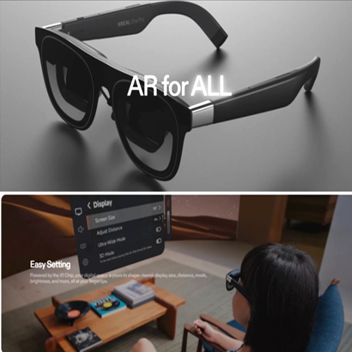 Xreal One Pro AR Glasses 3DoF Smart Glasses X1 Chip 171 inch Giant