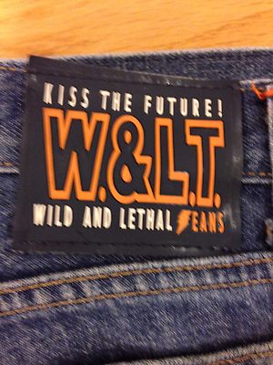 Authentic W&LT Walter Van Beirendonck Lightening Denim Jeans Size