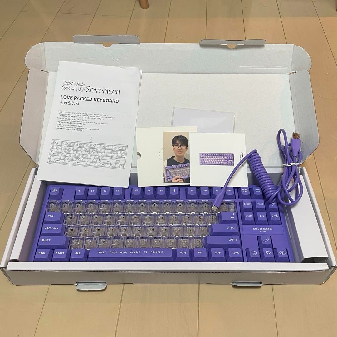 SEVENTEEN WONWOO Love Packed Keyboard Photo card Artist Made