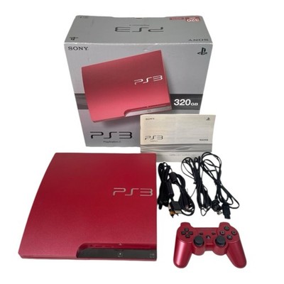 Sony PlayStation 3 Slim 320GB Scarlet Console - Red for sale