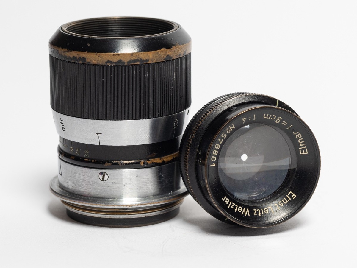 Leica Elmar 90mm 9cm f4 Black enamel uncoated Ltm screwmount lens