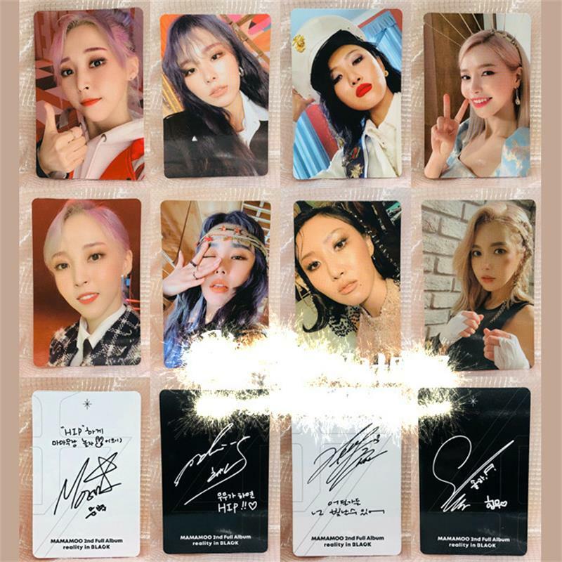 Kpop MAMAMOO 2nd Album Reality in Black Photocard Self Made