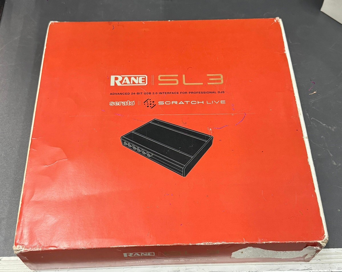 Rane Serato SL3 Scratch Live DJ audio interface, timecode vinyl