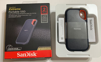 SanDisk 2TB Extreme Portable SSD SDSSDE61-2T00-G25 USB 3.2 USB-C