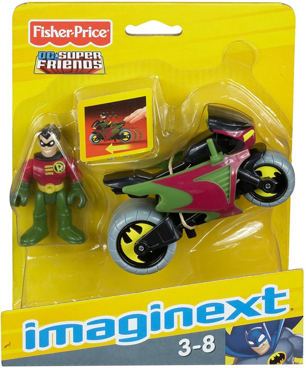 Fisher Price Imaginext DC Super Friends Robin & Cycle P8087 NEW | eBay