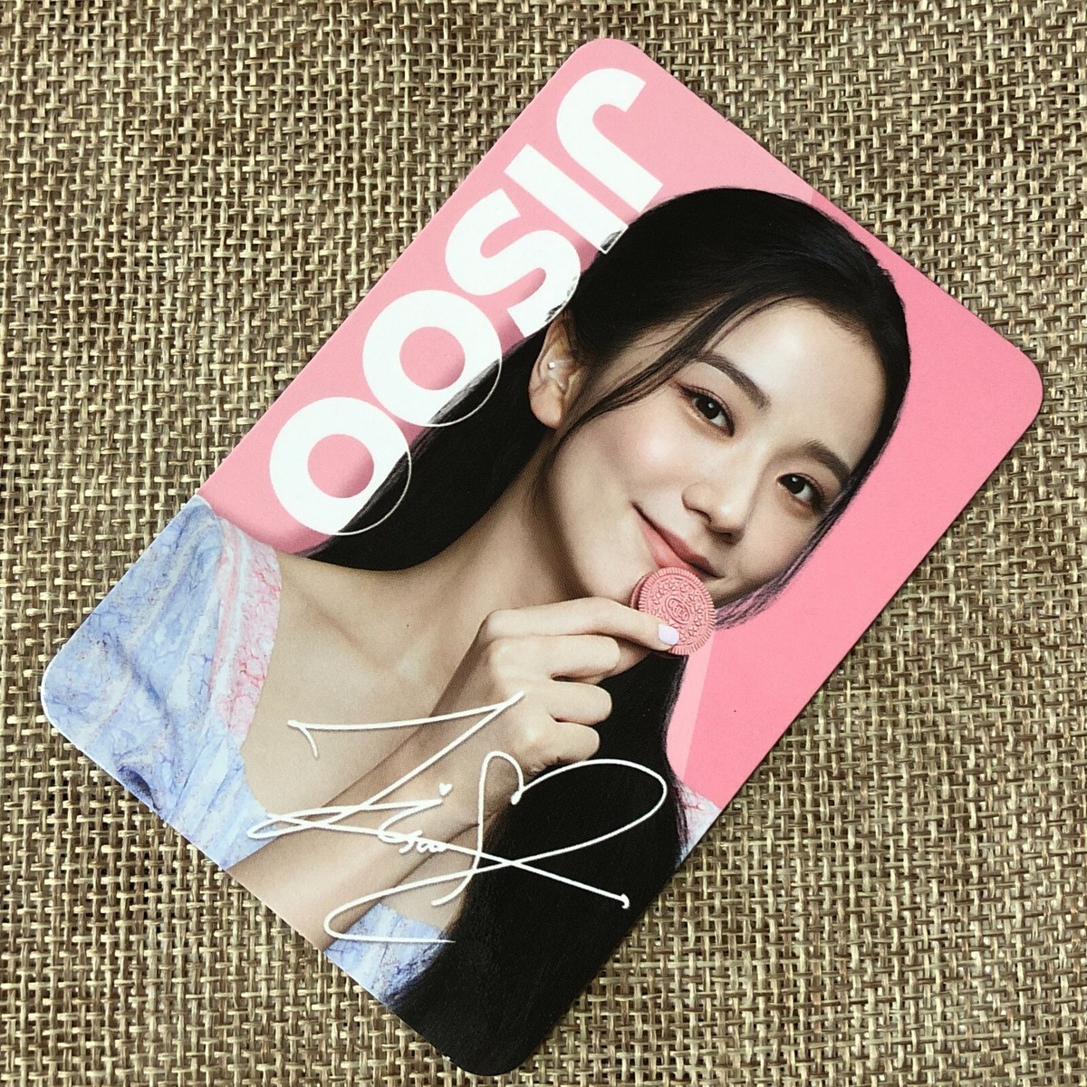BLACKPINK JISOO [ OREO X BLACKPINK ] Official Limited Photocard
