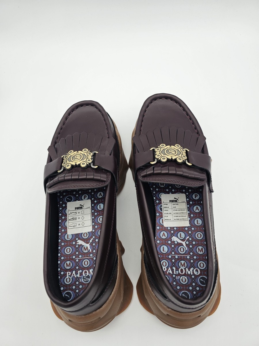 Puma Palomo X Nitefox Loafers Lather Casual Shoes 386683-01 Men's