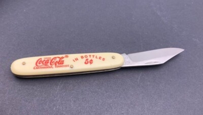 Vintage COCA-COLA Single Blade Folding Pocketknife Chattanooga TN