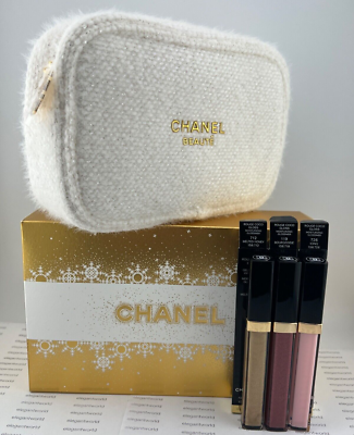 CHANEL ROUGE COCO GLOSS Lipgloss Trio Holiday NEW IN BOX Limited