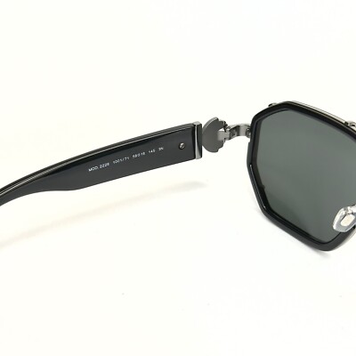 VERSACE GRECA Pilot Medusa 2228 Gunmetal Black VE2228 Square