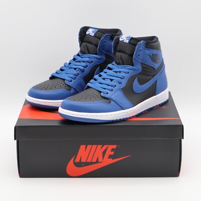 555088-404 Nike Air Jordan 1 Retro High OG Dark Marina Blue Black