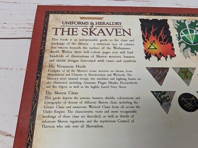 Warhammer Fantasy Uniforms & Heraldry of the Skaven Games Workshop