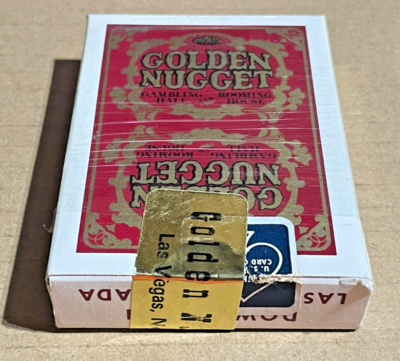 Vintage Golden Nugget - Las Vegas Downtown Red/Gold Card Deck